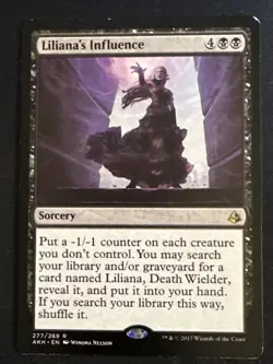 1x Liliana's Influence (277) Amonkhet MP MTG Magic the Gathering x1 MKE - Image 1