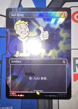 MTG - PIP - Sol Ring (Borderless) (Surge Foil) #0887 - Near Mint - Image 1