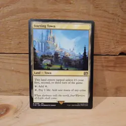 Starting Town R 0289 Final Fantasy FIN MTG Rare Land Regular M/NM - Free Ship - Image 1