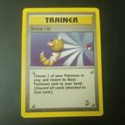 Scoop Up 107/130 - RARE - VINTAGE WOTC POKEMON CARD - BASE SET 2 - NM/M - Image 1