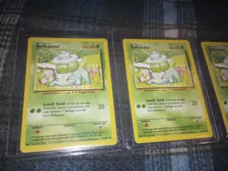 Lot Of 3 Bulbasaur 44/102 Pokemon TCG Unlimited Base Set Cards - Image 2