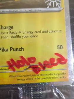 3 SWIRL 🌀 HOLO BLEED ERROR Pikachu 025/165 SEALED Snowflake Stamp Pokemon - Image 4