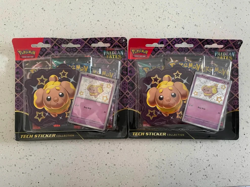 Pokemon TCG Scarlet & Violet Paldean Fates 3 Pack Blister Fidough- Lot Of 2 - Image 1