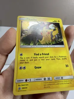 2019 Pokemon Pikachu Sun & Moon Black Star Promo SM234 Holo - Image 5