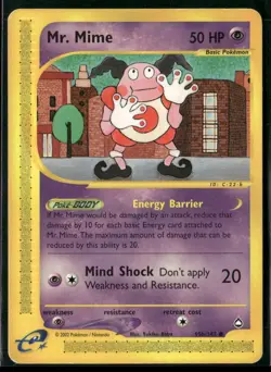 Pokemon Aquapolis #095b/147 Mr. Mime (95b) Common, LP/MP - Image 1