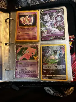 Pokemon Mew And Mewtwo Binder collection binder included - Image 1