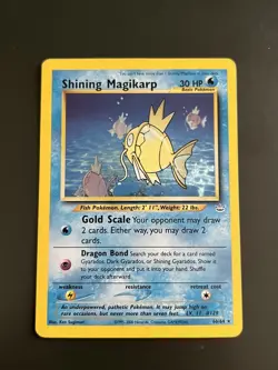 SHINING MAGIKARP 66/64 Pokemon Neo Revelation Unlimited Holo - Image 1