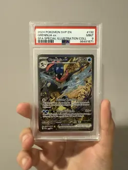 Pokemon TCG Greninja EX 132 Shrouded Fable Promo Special Illustration PSA 9 - Image 1
