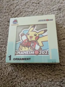 Pokemon World Championships 2025 Anaheim | Pikachu Ornament | New & Sealed - Image 1