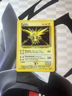Pokemon TCG Zapdos Holo Rare Card Base Set 16/102, 1999 NM - Image 1