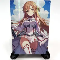 Sword Art Online Yuuki Asuna Sexy Anime Waifu Girl Lewd Goddess Story Art Card - Image 2