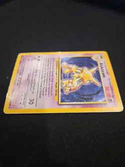 1999 Pokemon TCG Alakazam Base Set Holo Unlimited Rare Card 1/102 - Image 4