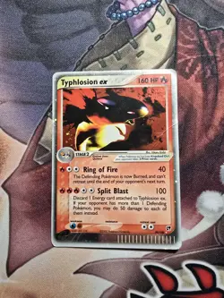 Pokemon Typhlosion EX Sandstorm 2003 Holo Ultra Rare Card 99/100 *Damaged* - Image 1