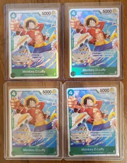 One Piece PRB02 Luffy English Playset PRB02-005 SR 4 Card Set The Best Vol.2 - Image 1