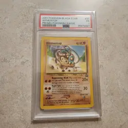 Hitmontop Black Star Promo #37 Pokemon Card 2001 Psa 1 Poor - Image 1