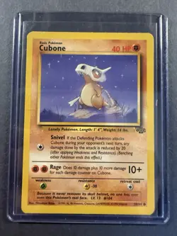 Pokemon TCG Cubone Jungle Card 50/64 Unlimited Common - Image 3
