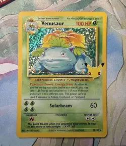 Pokemon TCG Celebrations Venusaur Holo Rare Card #15/102 Classic Collection - Image 1