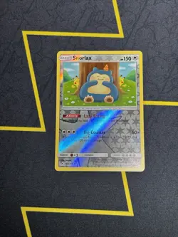 Pokemon TCG Snorlax 158/214 Sun & Moon Unbroken Bonds Reverse Holo Rare Card - Image 1