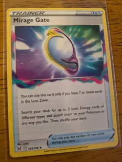 Lost Origin Pokemon Card Mirage Gate Trainer 163/196 - Image 1