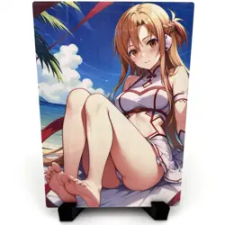 Sword Art Online Yuuki Asuna Sexy Anime Waifu Girl Lewd Goddess Story Art Card - Image 1