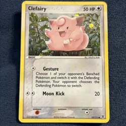 Clefairy 59/112 Reverse Holo EX FireRed & LeafGreen Pokemon Card Vintage - Image 1