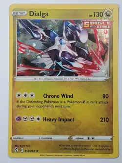 Dialga 112/203 Holo Rare SWSH07: Evolving Skies NM English Pokemon Card - Image 1