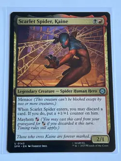 Scarlet Spider Kaine 143 MTG Marvels Spider-Man 2025 Near Mint Non Foil - Image 2