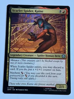 Scarlet Spider Kaine 143 MTG Marvels Spider-Man 2025 Near Mint Non Foil - Image 4