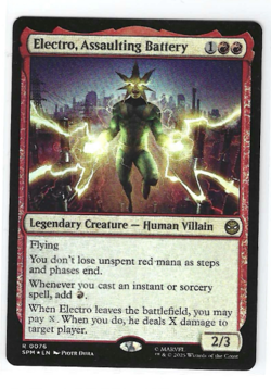 MTG Spider-Man R Electro, Assaulting Battery #0076 NM - Image 1