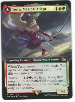 Terra, Magical Adept - Esper Terra - (Extended Art) MTG FINAL FANTASY NM (0511) - Image 1