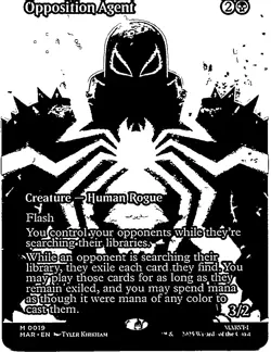 Opposition Agent (Borderless) 19 Marvel Universe Eternal-Legal NM MTG - Image 1