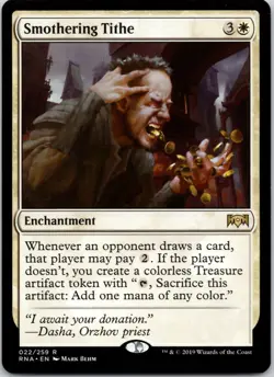 Smothering Tithe 22 Ravnica Allegiance NM MTG - Image 1