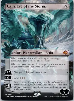 Ugin, Eye of the Storms (Borderless) 382 Tarkir: Dragonstorm NM MTG - Image 1