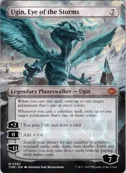 Ugin, Eye of the Storms (Borderless) 382 Tarkir: Dragonstorm NM MTG - Image 2