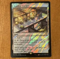Bonders' Enclave, R 0376, NM Surge Foil, MTG Final Fantasy VII, FIC, Chocobo - Image 1