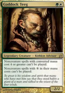 Slightly Played, English - 1 x MTG Gaddock Teeg Lorwyn - Image 1