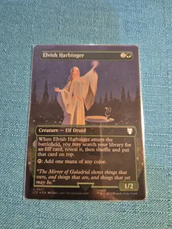MTG LOTR Rlvish Harbinger FOIL HILDEBRANDT ART #527 Lord Rings Magic Gathering - Image 1