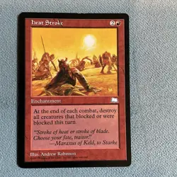 MTG- Heat Stroke - Weatherlight- LP- MAGIC CARD - Image 1