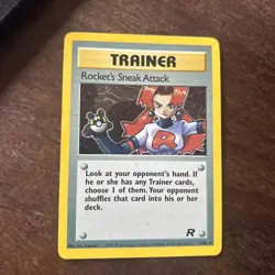 Pokemon TCG Rocket’s Sneak Attack Holo 16/82 Team Rocket Set Unlimited - Image 1