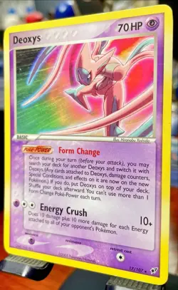 Deoxys 17/107 2005 EX Deoxys Set Pokemon Non Holo Rare MP - Image 3
