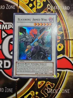 Yugioh Blackwing Armed Wing RGBT-EN041 Super Rare 1st Ed LP - Image 1