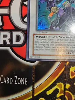 Yugioh Blackwing Armed Wing RGBT-EN041 Super Rare 1st Ed LP - Image 2