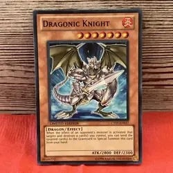 LIMITED EDITION DRAGONIC KNIGHT 1996 CT07-EN017 YUGIOH CARD - Image 1