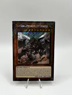 True King Lithosagym, The Disaster First Ed Platinum Secret RA04-EN275 Yugioh - Image 1