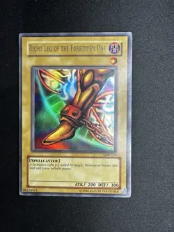 Yugioh Right Leg of the Forbidden One LOB-120 Ultra Rare LP - Image 2
