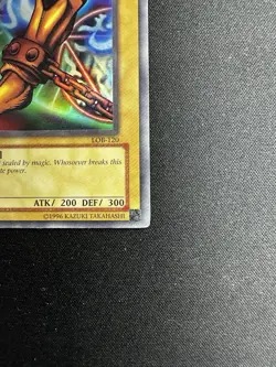 Yugioh Right Leg of the Forbidden One LOB-120 Ultra Rare LP - Image 3