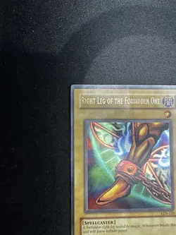 Yugioh Right Leg of the Forbidden One LOB-120 Ultra Rare LP - Image 4