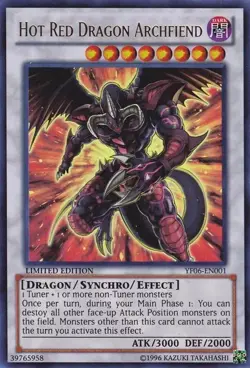 Yu-Gi-Oh! Hot Red Dragon Archfiend YG06-EN001 Ultra Rare Promo - Image 1
