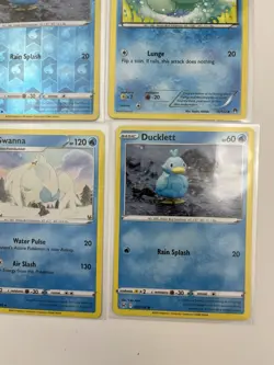4 Card Lot Of Ducklett Swanna Common Reverse Holo Pokemon TCG - Image 4
