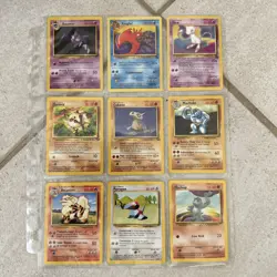 Old Pokemon Cards VINTAGE Collection Lot Of 9 Cards - Image 1